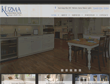 Tablet Screenshot of kuzmaconstruction.com